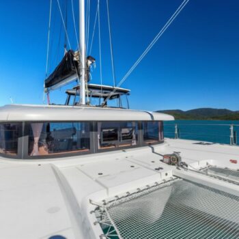 Offline Lagoon 42.4 Sailing Catamaran Front deck view