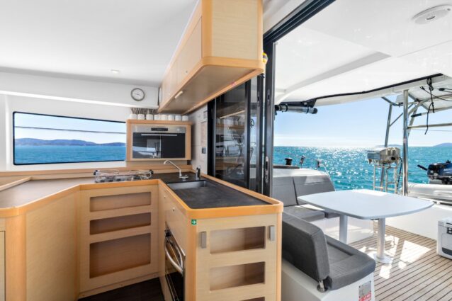 Offline Lagoon 42.4 Sailing Catamaran Galley & back deck