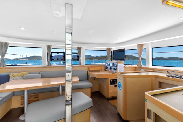 Offline Lagoon 42.4 Sailing Catamaran Saloon and galley