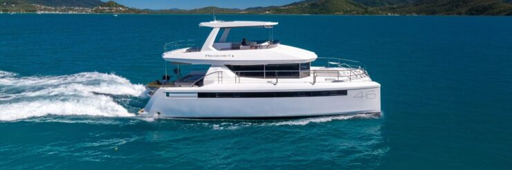 Ricochet Leopard 46.3 Power Catamaran Banner