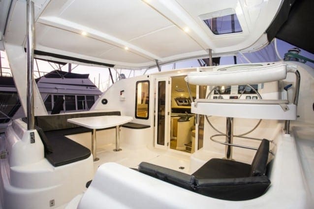 Whitsunday Escape sailing catamaran Leopard 43 Cockpit