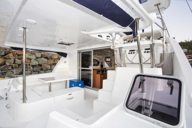 Whitsunday Escape Leopard 44 sailing catamaran cockpit