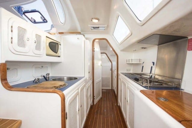 Whitsunday Escape sailing catamaran Grainger 40 Galley