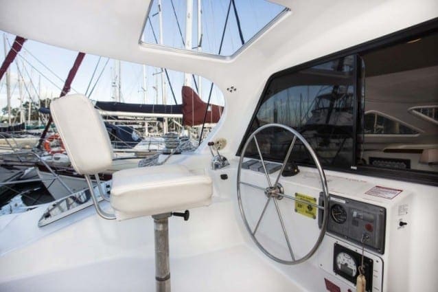Whitsunday Escape sailing catamaran Grainger 40 Helm