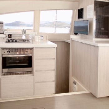 Whitsunday Escape Leopard 401 galley