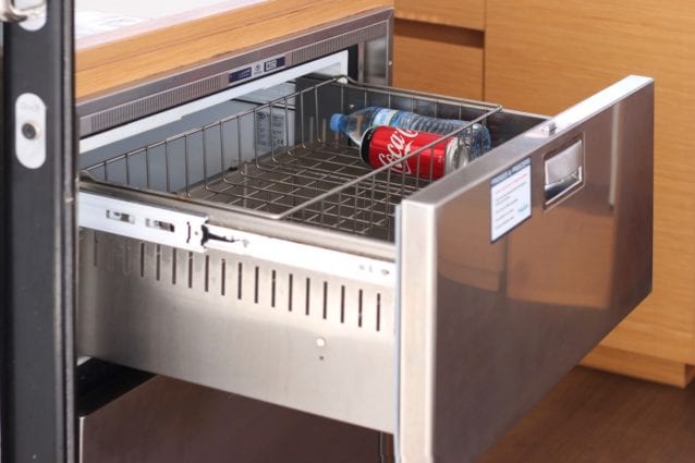Nautitech Open 46 fridge top drawer open
