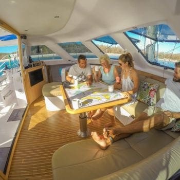Whitsunday Escape Seawind 1250 saloon table