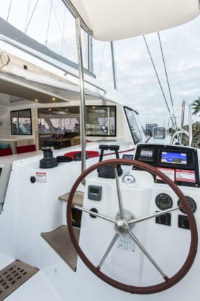 Whitsunday Escape Nautitech Open 40 starboard helm