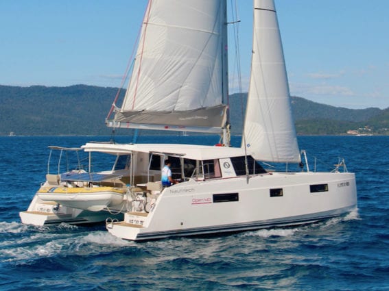 Whitsunday Escape Nautitech Open 40 sailing catamaran for rent bareboat charter holiday