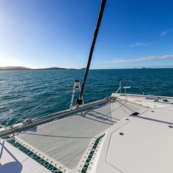 Argo Leopard 48.4 Sailing Catamaran - Bow nets