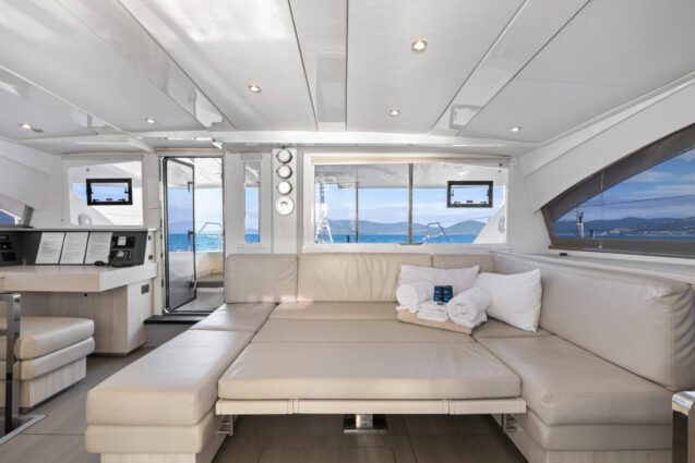 Argo Leopard 48.4 Sailing Catamaran - Saloon bed