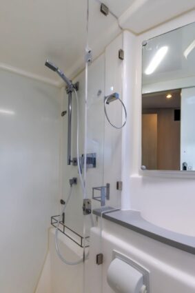 Argo Leopard 48.4 Sailing Catamaran Bathroom