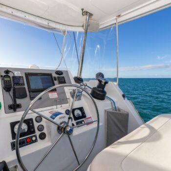 Argo Leopard 48.4 Sailing Catamaran - Helm seating