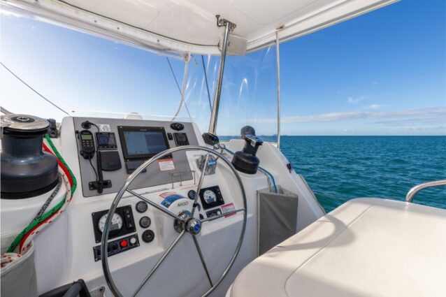Argo Leopard 48.4 Sailing Catamaran - Helm seating