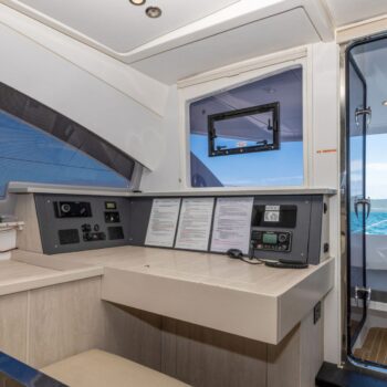 Argo Leopard 48.4 Sailing Catamaran - Nav desk