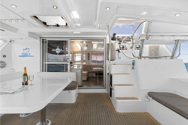 Argo Leopard 48.4 Sailing Catamaran - Rear Deck & Helm