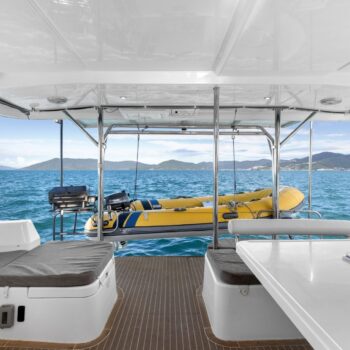 Argo Leopard 48.4 Sailing Catamaran - Rear Deck & Tender
