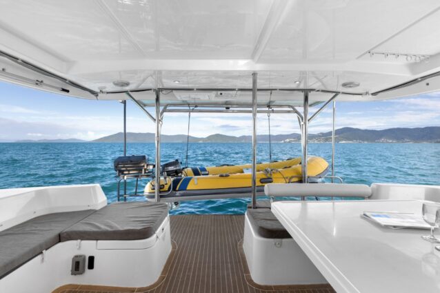 Argo Leopard 48.4 Sailing Catamaran - Rear Deck & Tender