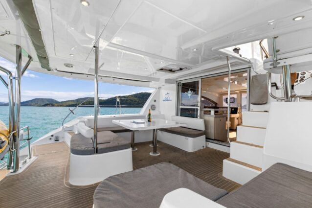 Argo Leopard 48.4 Sailing Catamaran - Rear Deck seating