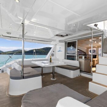 Argo Leopard 48.4 Sailing Catamaran - Back deck seating