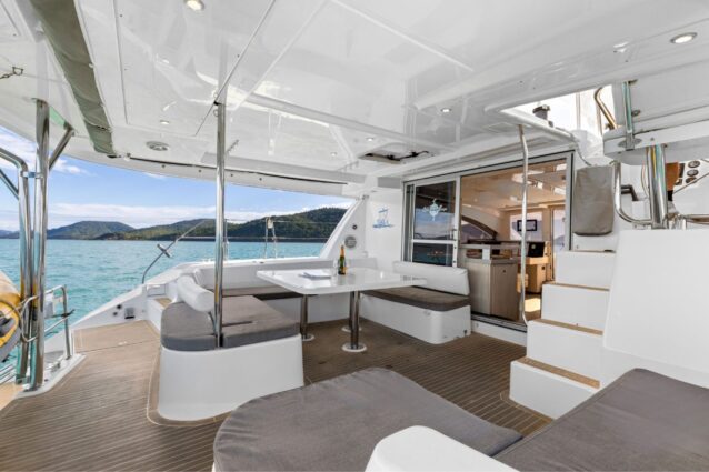 Argo Leopard 48.4 Sailing Catamaran - Back deck seating