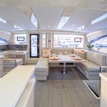 Whitsunday Escape sailing catamaran Leopard 48 Saloon