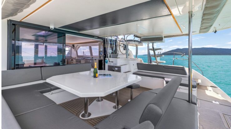 Mysa Leopard 50.5 Sailing Catamaran - Back deck view 2