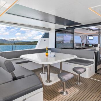 Mysa Leopard 50.5 Sailing Catamaran - Back deck view
