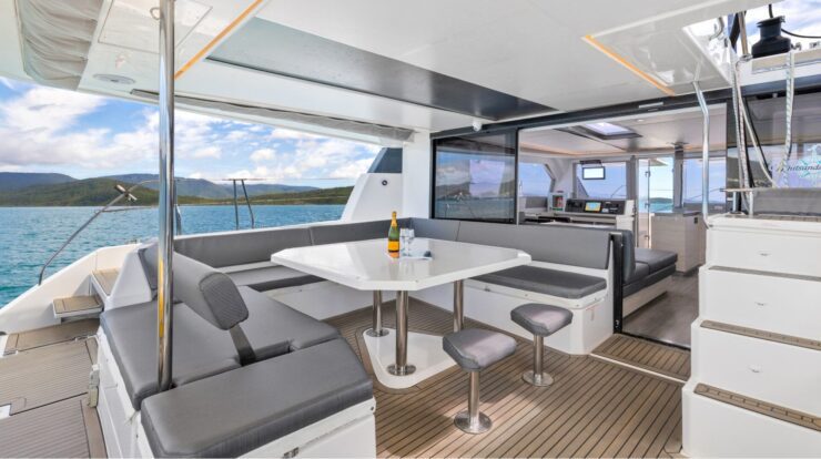 Mysa Leopard 50.5 Sailing Catamaran - Back deck view
