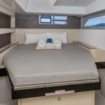 Mysa Leopard 50.5 Sailing Catamaran - Cabin storage 2