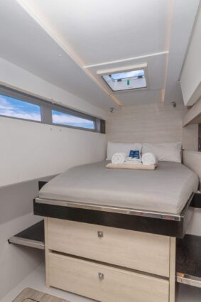 Mysa Leopard 50.5 Sailing Catamaran - Cabin storage