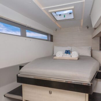 Mysa Leopard 50.5 Sailing Catamaran - Cabin storage