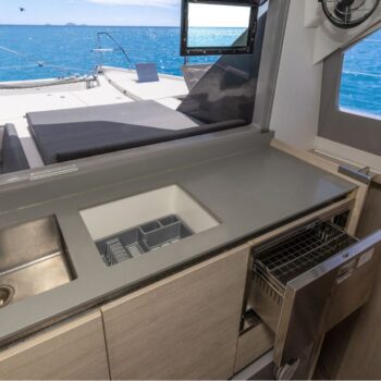 Mysa Leopard 50.5 Sailing Catamaran - Galley close view