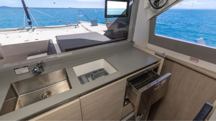 Mysa Leopard 50.5 Sailing Catamaran - Galley close view
