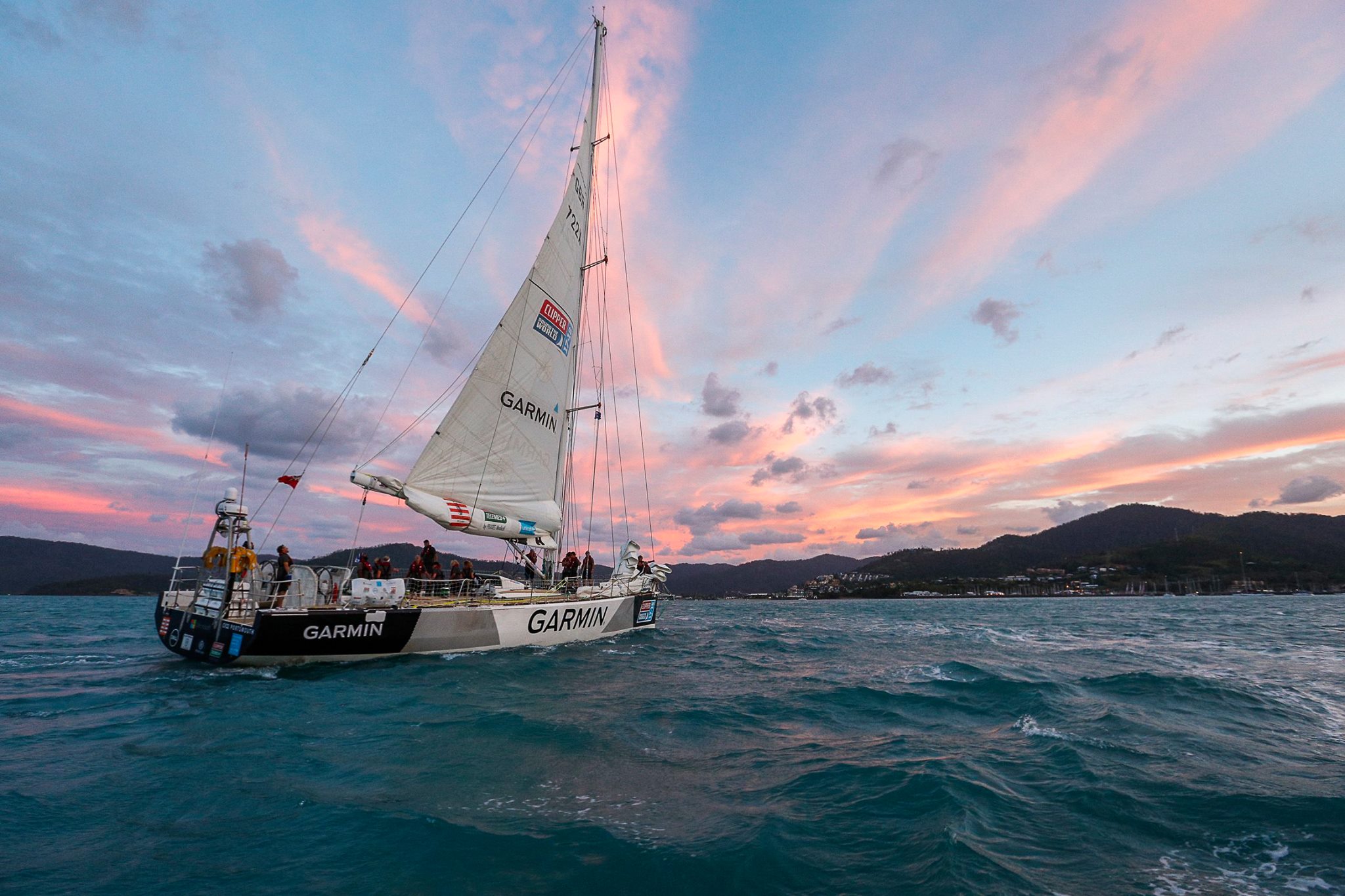 Clipper yacht sunset credit Brooke Miles Photography