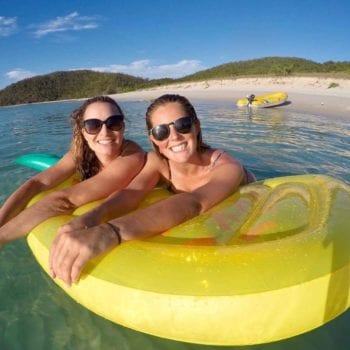 Ultimate girls trip bareboating Whitsunday Escape Chalkies Beach