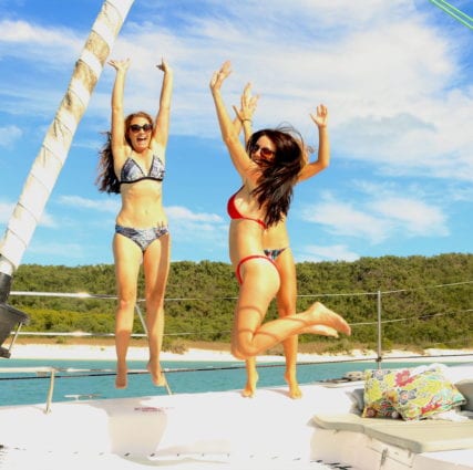 Dance and have fun on the ultimate girls trip on a Whitsunday Escape bareboat