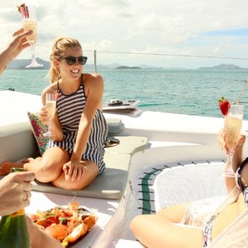 Gourmet food and wine on a Whitsunday Escape bareboat holiday