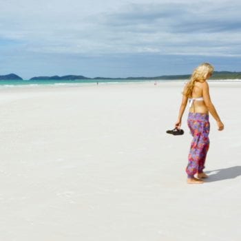 Be the last person on Whitehaven Beach for the day when you go bareboating with Whitsunday Escape