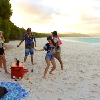 Whitehaven Beach Party by bareboat Whitsunday Escape
