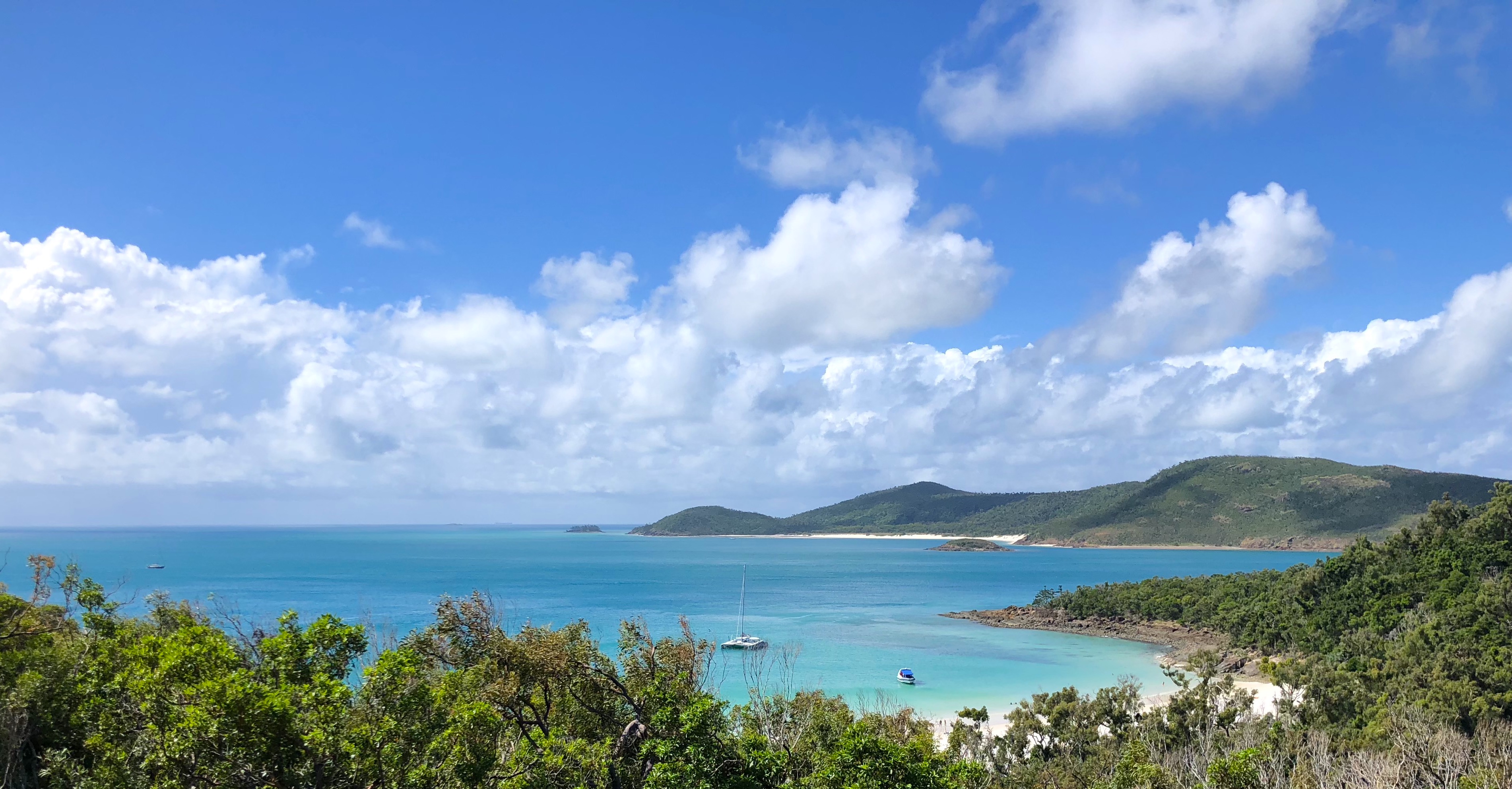South Whitehaven Beach from lookout - Whitsunday Escape™