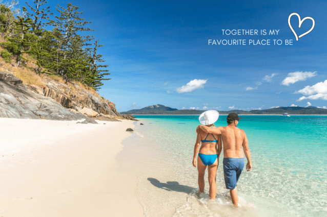 Whitsunday Romantic couples holiday on the beach Whitsunday Escape™