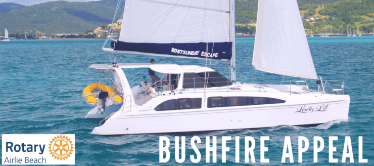 Whitsunday Escape™ Bushfire appeal sailing catamaran