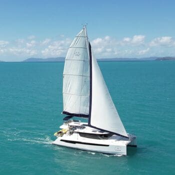 Leopard 50.5 Sail Catamaran sailing in the Whitsundays