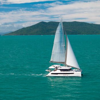 Seas The Day Leopard 42.3 Sailing Catamaran Under sail