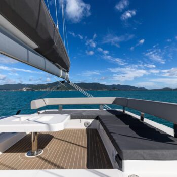 Seas The Day Leopard 42.3 Sailing Catamaran Upper Deck