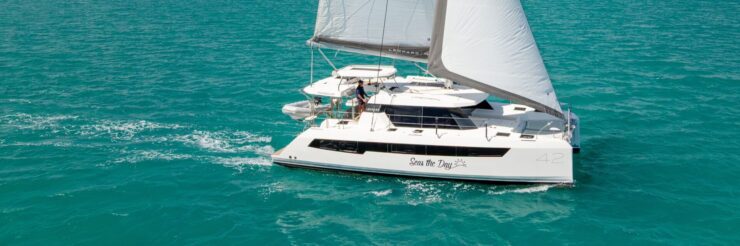 Seas the Day Leopard 42.3 Sailing Catamaran Banner