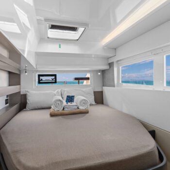 Seas the Day Leopard 42.3 Sailing Catamaran Port Cabin