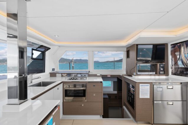 Seas the Day Leopard 42.3 Sailing Catamaran - Galley