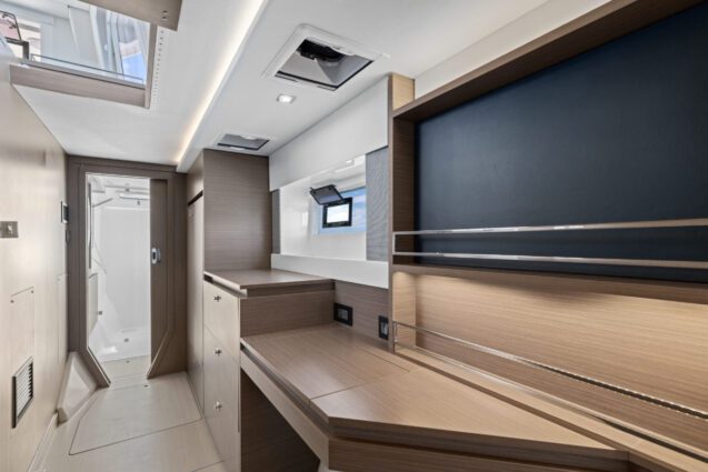 Seas the Day Leopard 42.3 Sailing Catamaran Owners Cabin